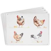 Chickens Placemats Set of 4 image