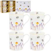 Busy Bees Mugs Set of 4 12x8x9cm image