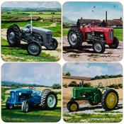 Tractors Coasters Set of 4 11x11cm image