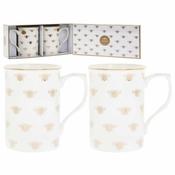 Gold Bees Mugs Set of 2 image