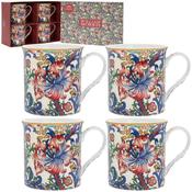 Golden Lily Mugs Set of 4 image