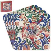 Golden Lily Coasters Set of 4 image