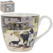 Collie and Sheep Breakfast Mug image
