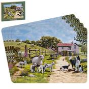Collie and Sheep Placemats Set of 4 image