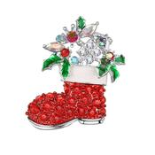 Christmas Boot Coloured Stones image