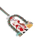 Santa with Garland Decoration image