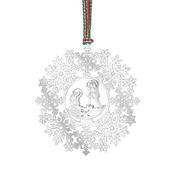 Snowflake with Nativity Decor image