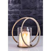 Champagne Hoop Metal Round lantern H20cm image
