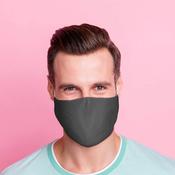 Grey Reusable Face Covering Large image