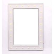 White LED Mirror Battery Operated 80x60x4cm image