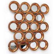 68x77cm Gold Small Multi Circle Mirror image