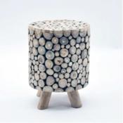 30X30X40cm Teak Branch Root Round Stool image