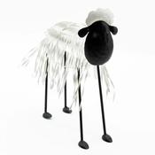 49cm Painted Metal Sheep image