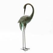 Bronze Metal Crane H92cm image