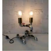 26cm Twin Light Metal Table Lamp image