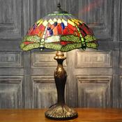Tiffany Lamp Shade Red Dragonfly H60cm image