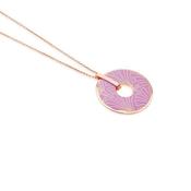 Newbridge Rose Goldplate Long Pendant Purple image