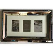 Mirrored Collage 3 Mount Venetian Gold Frame image