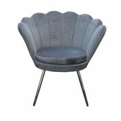 Shell Velvet Chair Grey image