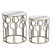 Grange Silver Mirror Tables set of 2 image