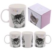 MEOW Cute Kitten New Bone China Mug image