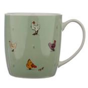 Willow Farm Chickens Porcelain Mug image
