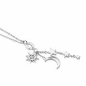 Sun Moon &amp; Stars Charm Necklace image