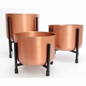 Copper Planter On Stand Large 27x27x29cm image