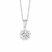Flower Pendant Clear Stones image