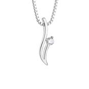 Floral Pendant Clear Stone image