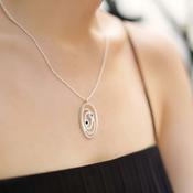 Ceol Pendant with Blue stones image