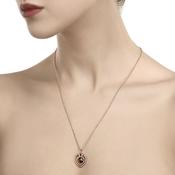 Newbridge Drop RGP Pendant Burgundy Stone image