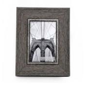 4x6in Grey Wood Effect Frame image