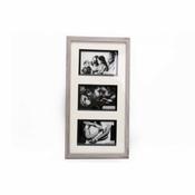 47x25cm Triple Wood Photo Frame image