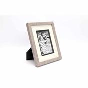 4x6in Grey Wood Photo Frame image