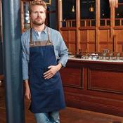 Navy/Brown Espresso Apron image