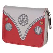 VW Campervan Red Zip Around Small Wallet Purse image