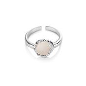 Silver Plated Ring with Natural Shell Pearl image