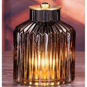 LED Brown Glass Lamp 16x12cm image