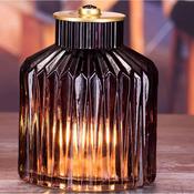 LED Purple Glass Lamp 16x12cm image