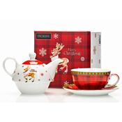 Porcelain Tea for One Reindeer Design image
