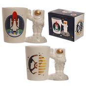 Astronaut Spaceman Shaped Handle Mug with Decal image