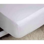Brushed White Single Fitted Sheet image