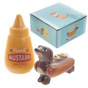 Sausage Dog and Mustard Salt and Pepper Set image