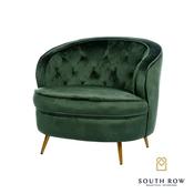Zaria Velvet Armchair Emerald Green image