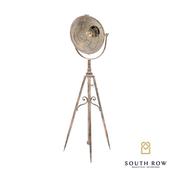 Antique Copper Hammered Back Tripod Lamp image