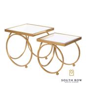 Winston Set of 2 Gold Nesting Tables image