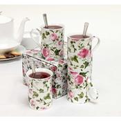 Set of 4 Fine China Mugs Trent Ivy Rose image