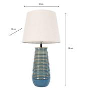 Ridges Ceramic Table Lamp 58cm image