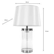 Carlee Table Lamp Satin Silver 55cm image